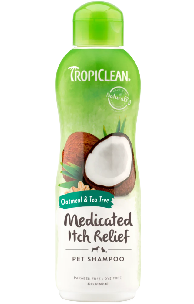 Tropiclean Shampoing Medicamenteux Avoine Et Arbre A Thé 20 Oz