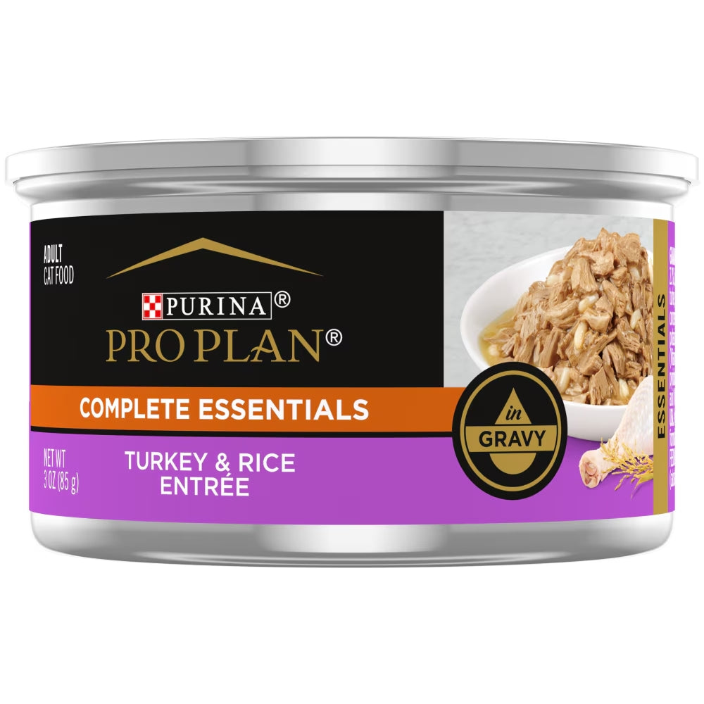 ProPlan Conserve pour chat Entrée de Dinde et Riz En Sauce 85g