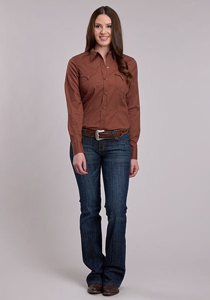 Chemise à manches longues femme