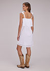 ROPER  Robe pour femmes – ROPER  Modèle : 2529 White Eyelet Sundress  Broderies / Appliqués / Tissu fantaisie  Longueur : au-dessus du genou