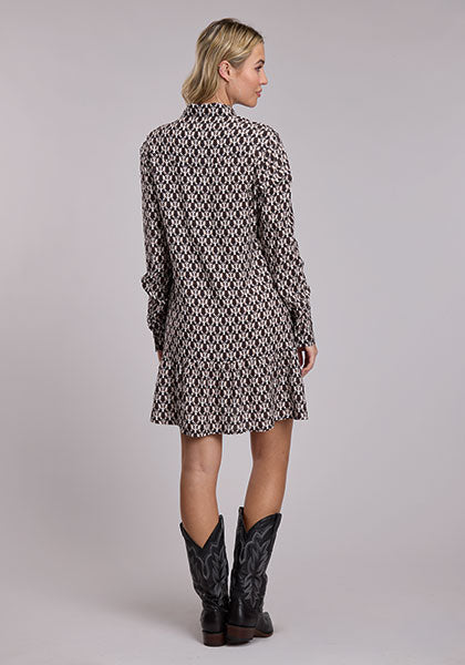 ROPER Robe-chemise western imprimée pour femme