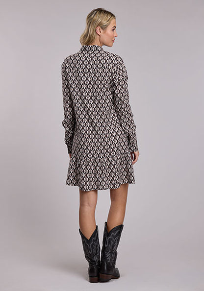 ROPER Robe-chemise western imprimée pour femme