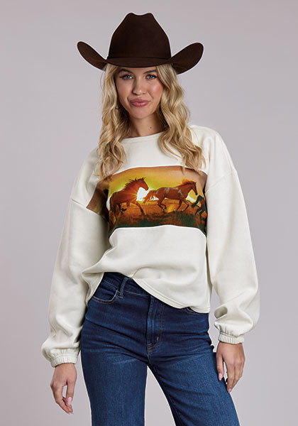 Roper Sweat-shirt crème pour femme