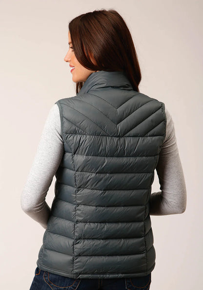 Roper Veste sans manches matelassée pour femme – Nylon vert sauge