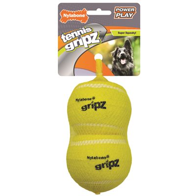 Nylabone Jouet Power Play Balles de Tennis 2 MCX Grandes
