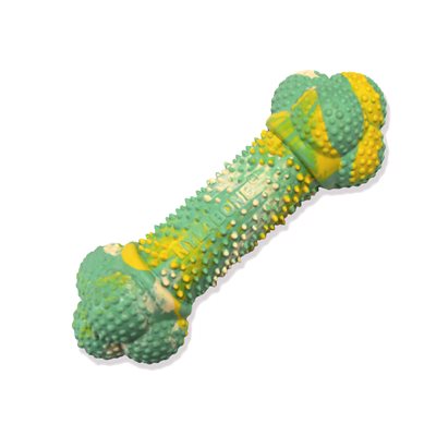 Nylabone pour Chiots Jouet en Caoutchouc Double Action Loup