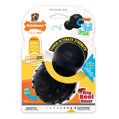Nylabone « Strong MAX » Cône à Farcir Saveur Boeuf Moyen / Loup