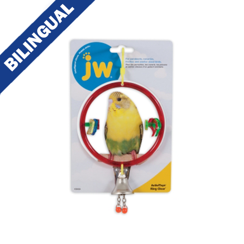 JW® ActiviToys® Anneau Perchoir et Jouet Combiné pour Oiseaux