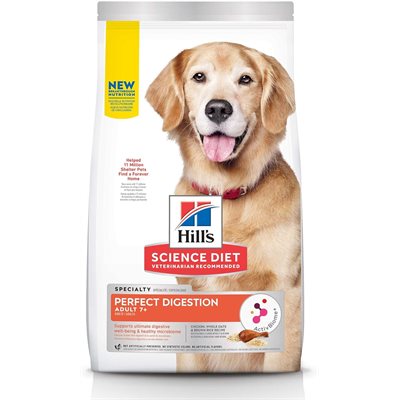 Hill's Science Diet Sénior 7+ Santé Digestive Chien Poulet Avoine & Riz 22 LB