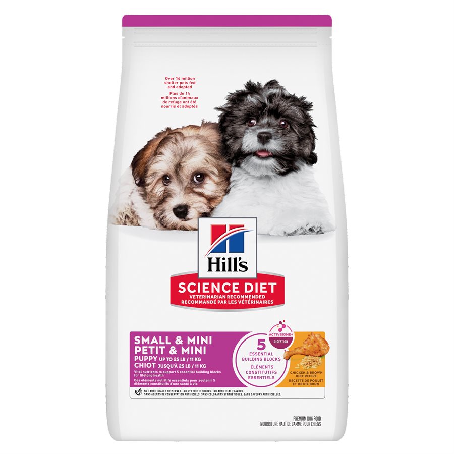 Hill's Science Diet Chiot Petite & Miniature Poulet Orge & Riz 4.5 LB