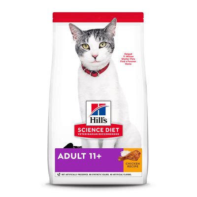 Hill's Science Diet Sénior 11+ Chat Poulet 7 LB