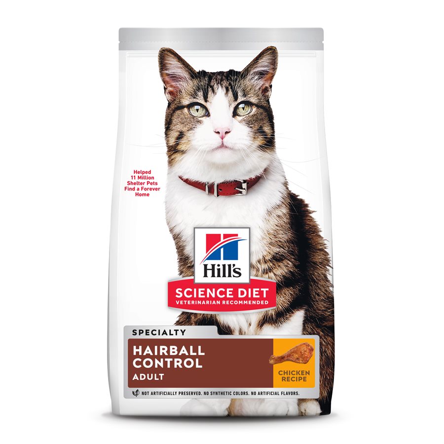 Hill's Science Diet Adulte Contrôle des Boules de Poils Chat Poulet 7 LB