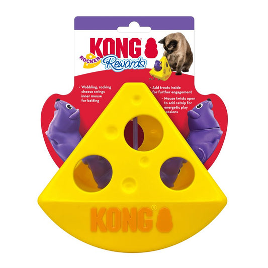 KONG pour Chats Distributeur de Gâteries « Rewards Rocker » Fromage