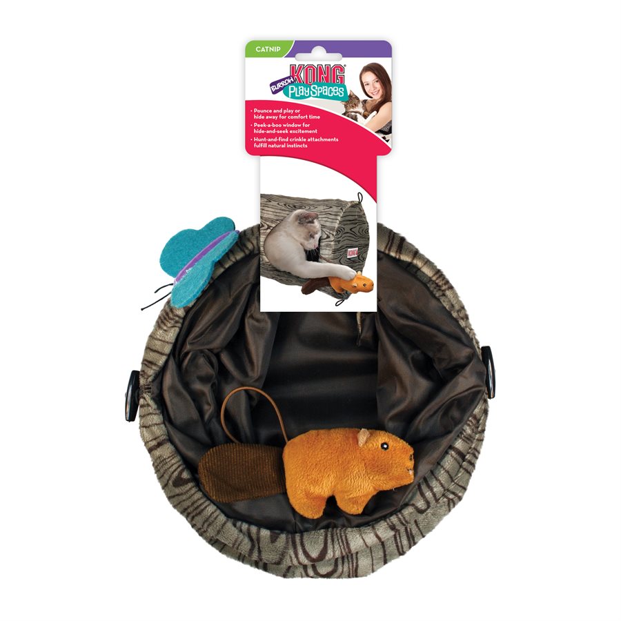 KONG pour Chats « Playspaces Burrow » Tunnel Cachette