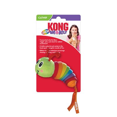 KONG pour Chats « Bat-A-Bout Clackz » Chenille