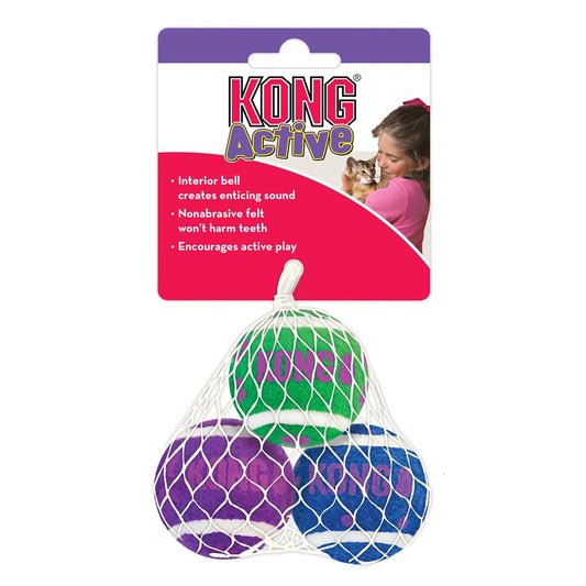 Kong Chat Actif Balles De Tennis Avec Cloches