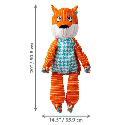 KONG Floppy Knots Renard Jumbo Très Grand