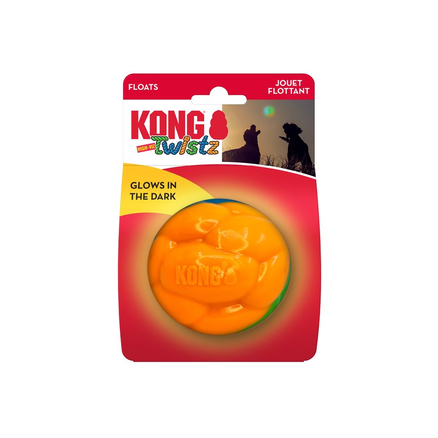 KONG « Twistz » Balle Haute Visibilité Grande