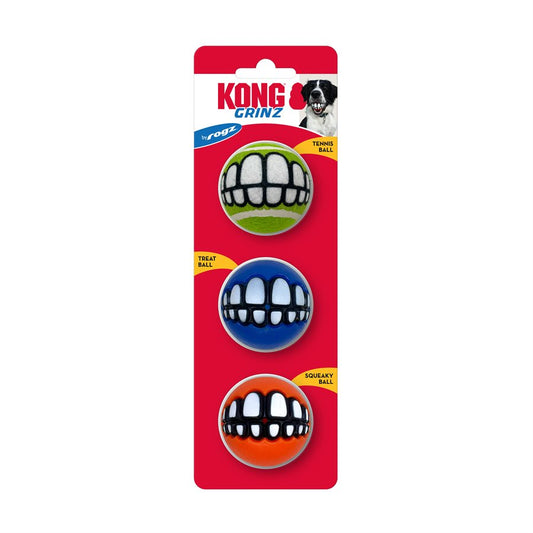 KONG Petites Balles « Grinz » Assorties par Rogz 3 MCX