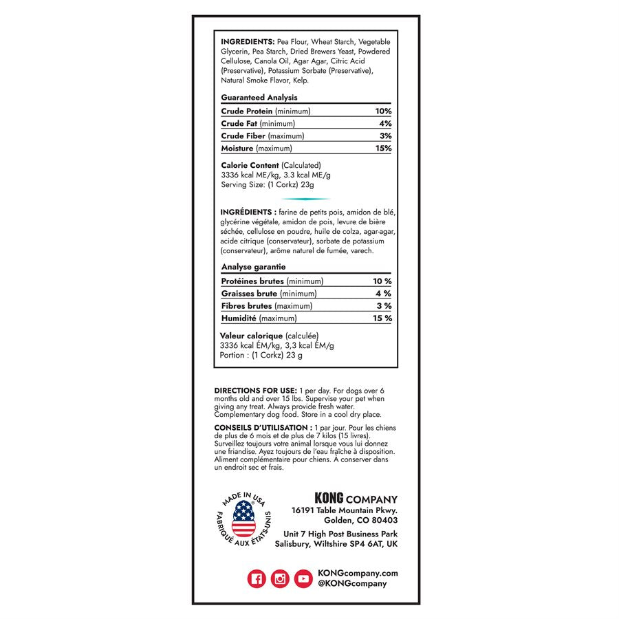KONG « Corkz » Bonde Gâterie pour Jouets 8oz