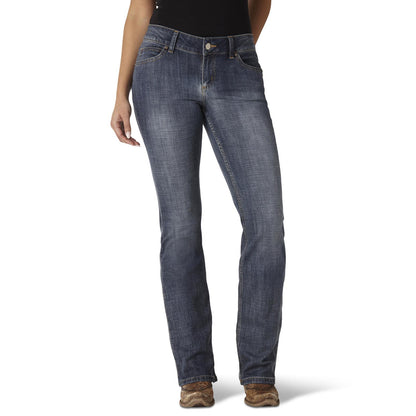 Wrangler Jean Taille Mi-haute Blue pour Femme