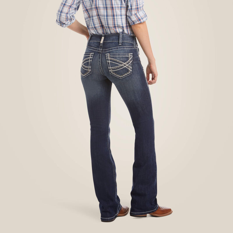 Ariat Jean coupe botte extensible à taille mi-haute R.E.A.L. Entwined Femme