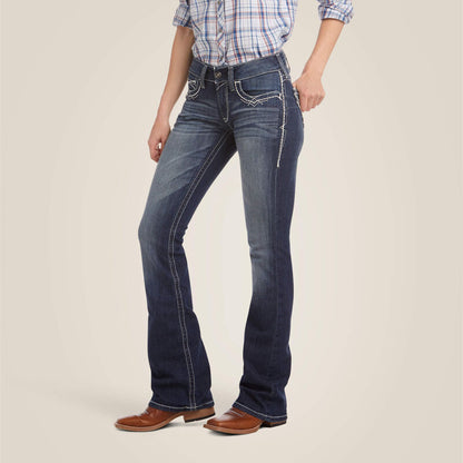 Ariat Jean coupe botte extensible à taille mi-haute R.E.A.L. Entwined Femme
