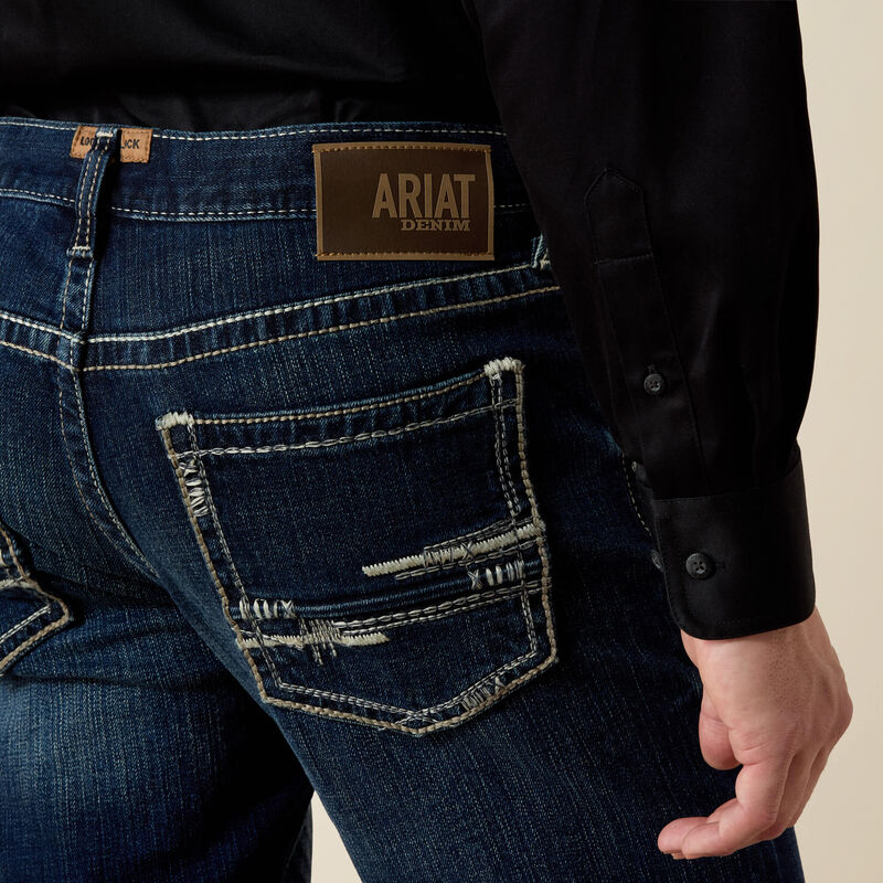 Ariat Jean M4 taille basse extensible coupe bottillon Adkins – TURNOUT Homme