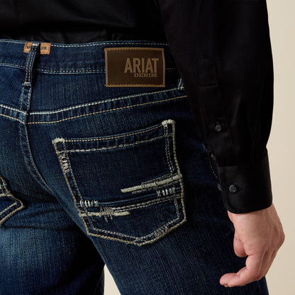 Ariat Jean M4 taille basse extensible coupe bottillon Adkins – TURNOUT Homme