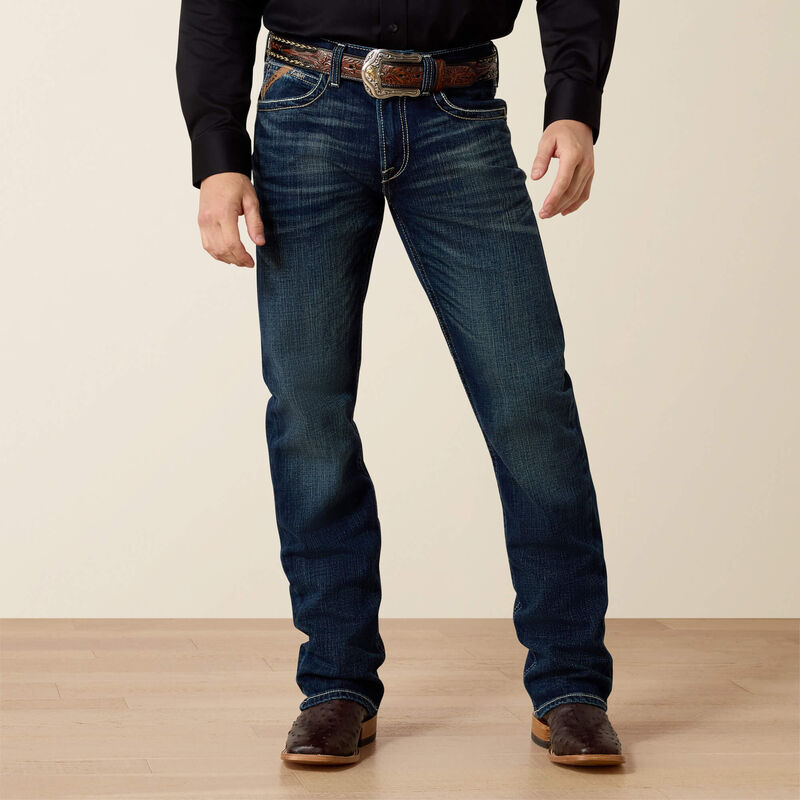 Ariat Jean M4 taille basse extensible coupe bottillon Adkins – TURNOUT Homme