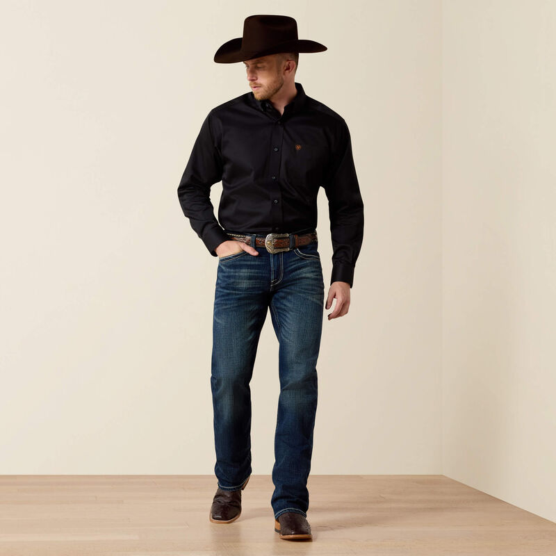 Ariat Jean M4 taille basse extensible coupe bottillon Adkins – TURNOUT Homme