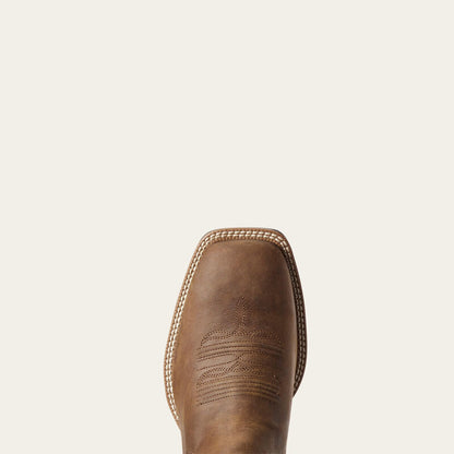 Ariat Botte western Booker Chelsea à bout carré large Tan vieilli Homme
