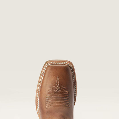 Ariat Bottes Western Frontier Tilly – Pointe Carrée Large  Rodeo Tan Femme