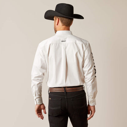 Ariat Chemise en twill avec Logo Noir et Blanc homme