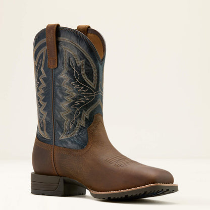 Ariat Botte Cowboy Hybrid Ranchwork Imperméable à bout carré large Homme