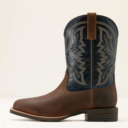 Ariat Botte Cowboy Hybrid Ranchwork Imperméable à bout carré large Homme