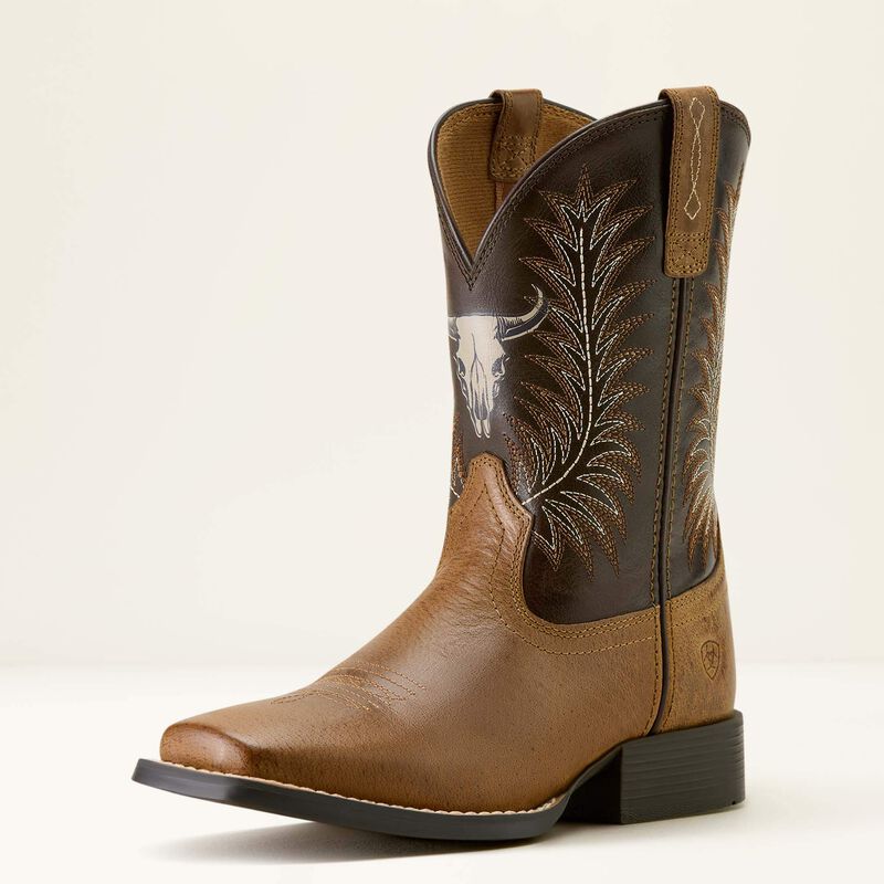 Ariat Botte Western Stampede à bout carré large – Enfant