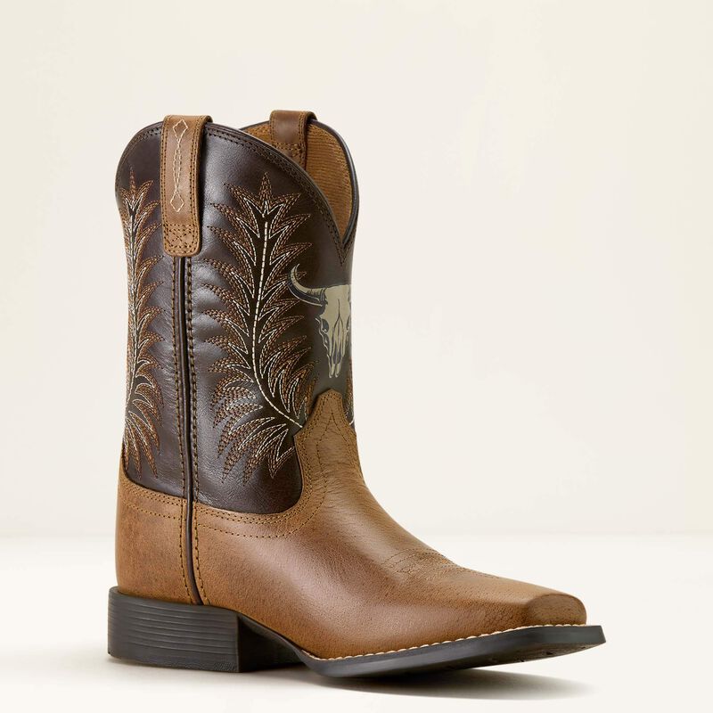 Ariat Botte Western Stampede à bout carré large – Enfant