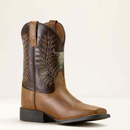 Ariat Botte Western Stampede à bout carré large – Enfant