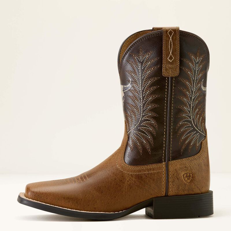 Ariat Botte Western Stampede à bout carré large – Enfant