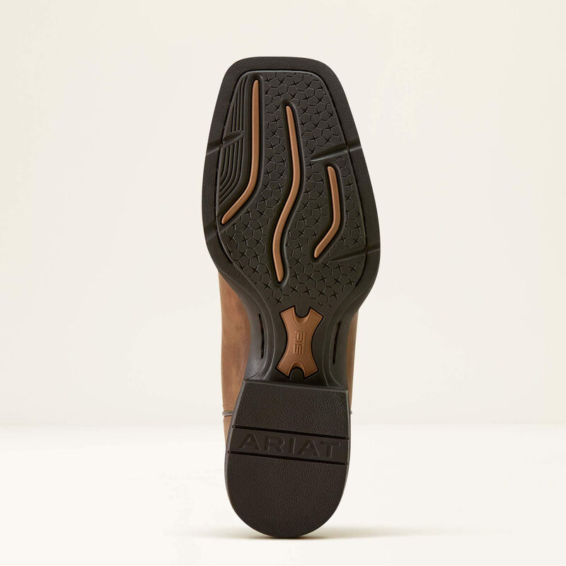 Ariat Botte Western Sport Steer Skull à bout carré large Homme