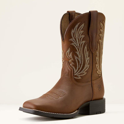 Ariat Botte Western Round Up Filly à bout carré large Femme