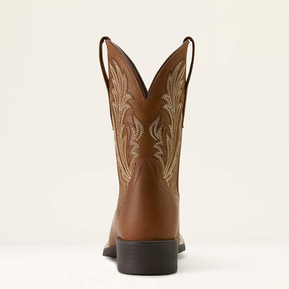 Ariat Botte Western Round Up Filly à bout carré large Femme