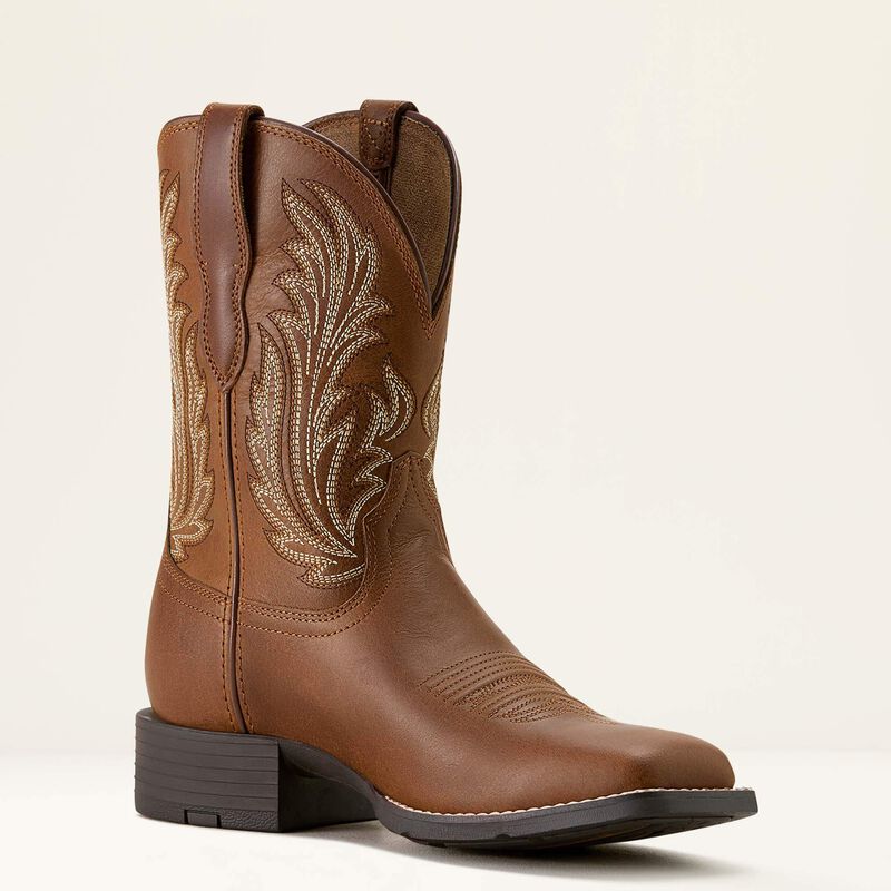 Ariat Botte Western Round Up Filly à bout carré large Femme