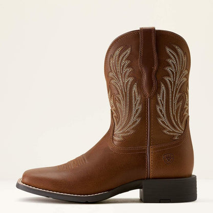 Ariat Botte Western Round Up Filly à bout carré large Femme