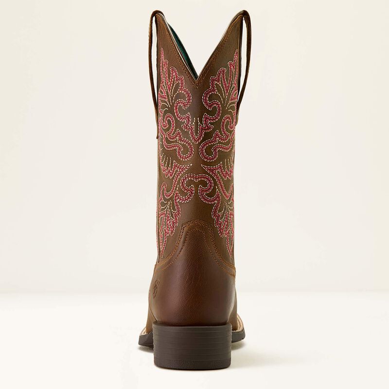 Ariat Botte western WMS Round Up StretchFit à bout carré large Femme