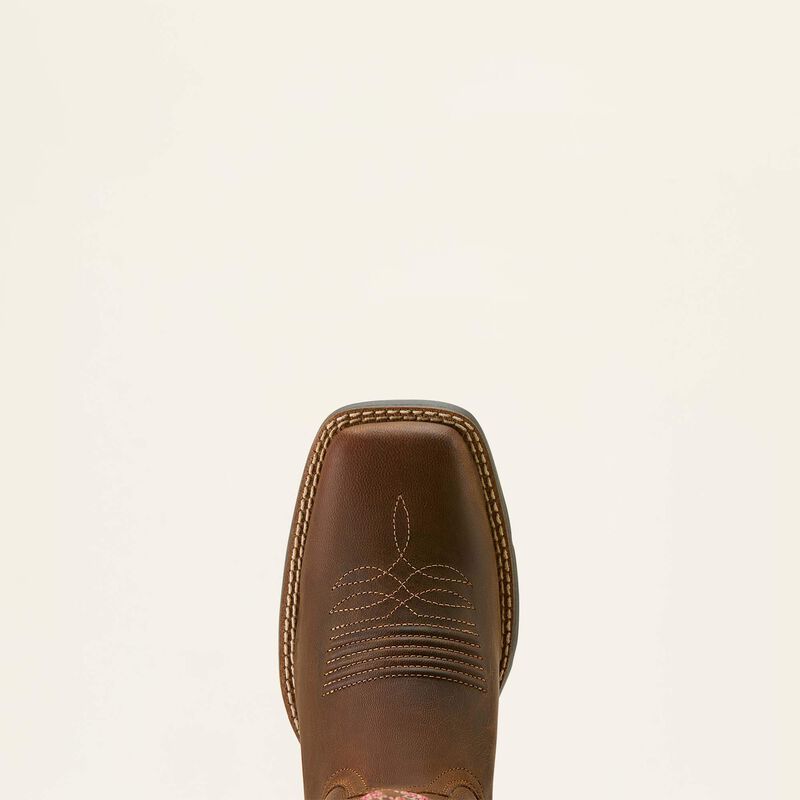 Ariat Botte western WMS Round Up StretchFit à bout carré large Femme