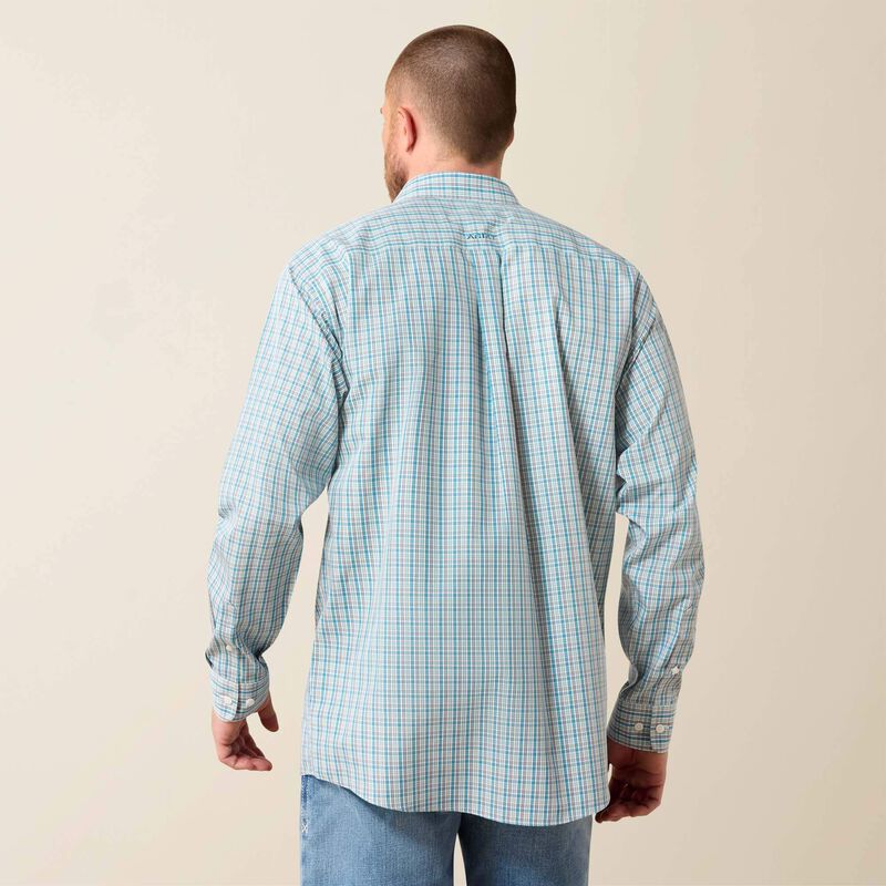 Ariat Chemise Antonio coupe classique infroissable Homme Carreaux bleu ange