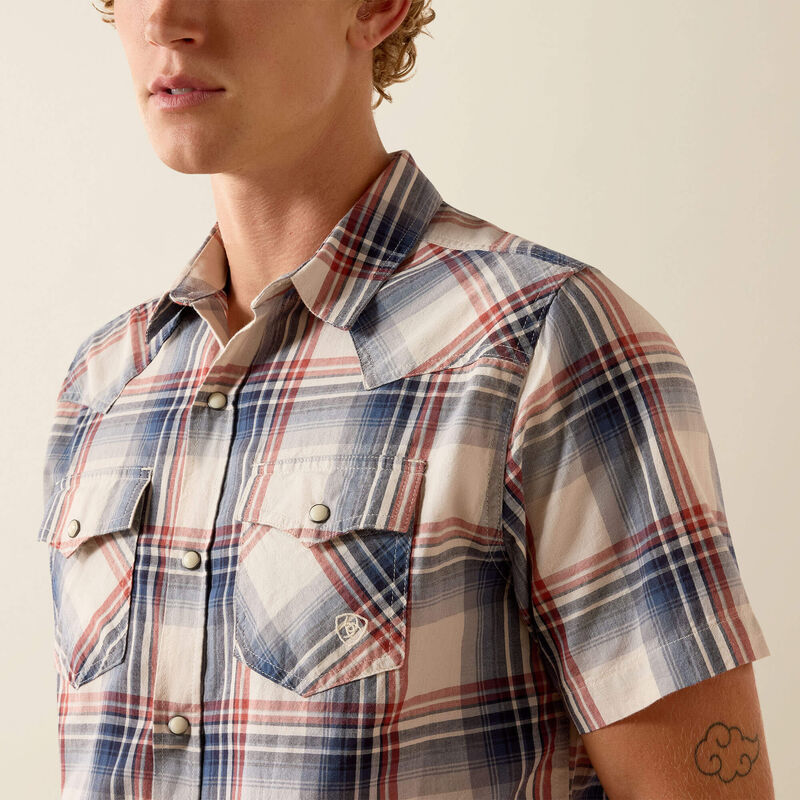 Ariat Chemise ajustée à boutons-pression Retro Haines Homme