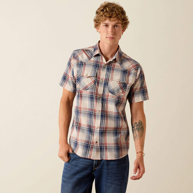 Ariat Chemise ajustée à boutons-pression Retro Haines Homme